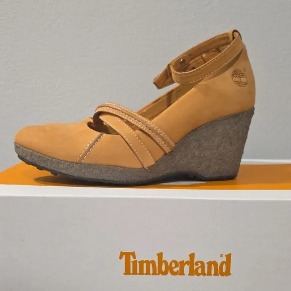 Timberland Women's Earthkeepers Tan Wedge Shoes