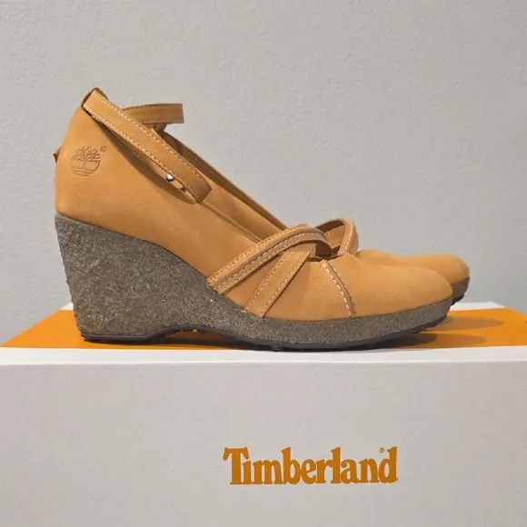 Timberland Women's Earthkeepers Tan Wedge Shoes