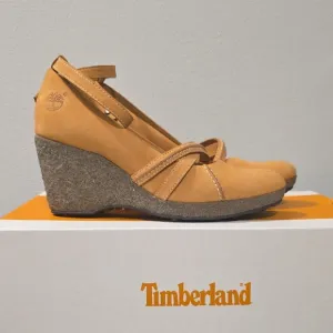Timberland Women's Earthkeepers Tan Wedge Shoes