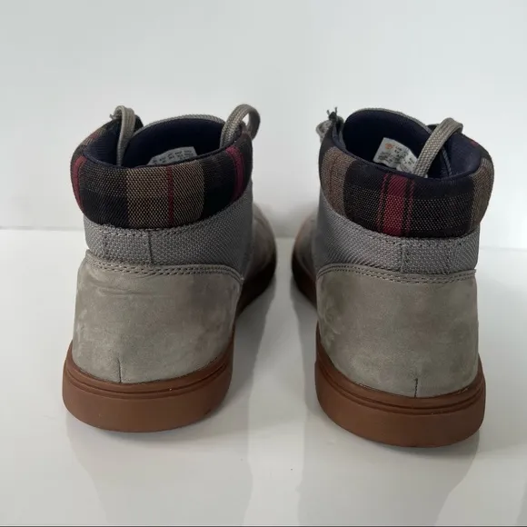Timberlands men’s plaid flannel ankle suede boots