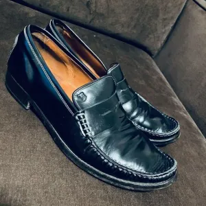 TOD's Mens Black Loafer Driving Shoes Mens size 10 US 43 EUR 9 UK non slip soles