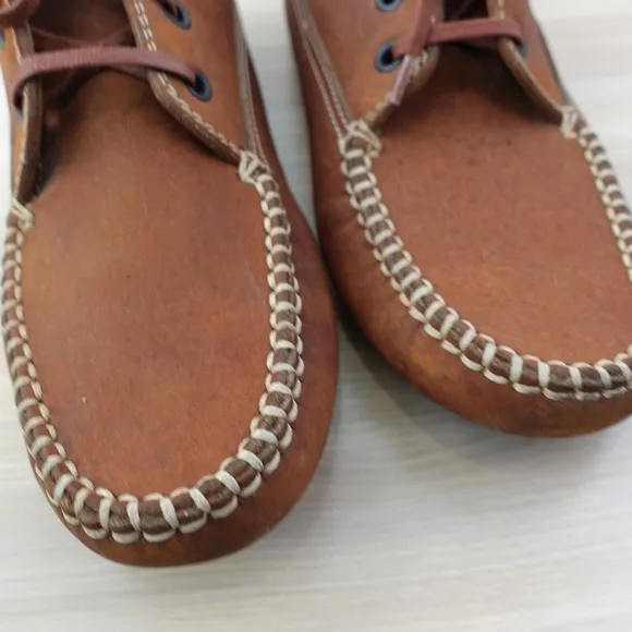 TODS Shoes Men 40 7.5 Italian Chukka Moc Driving Ankle Moccasin Western Boots