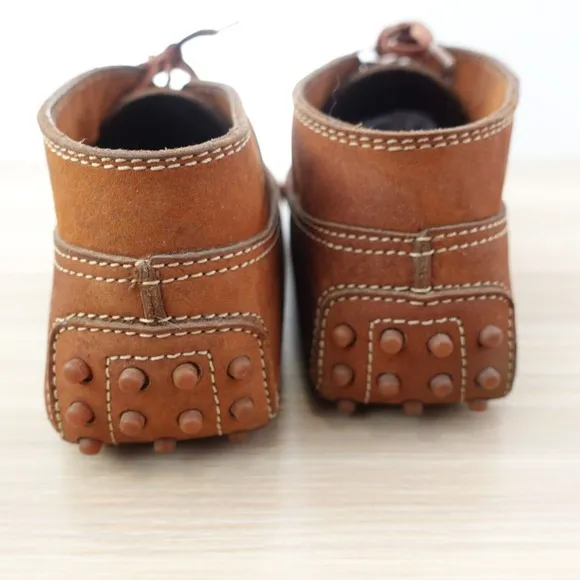 TODS Shoes Men 40 7.5 Italian Chukka Moc Driving Ankle Moccasin Western Boots