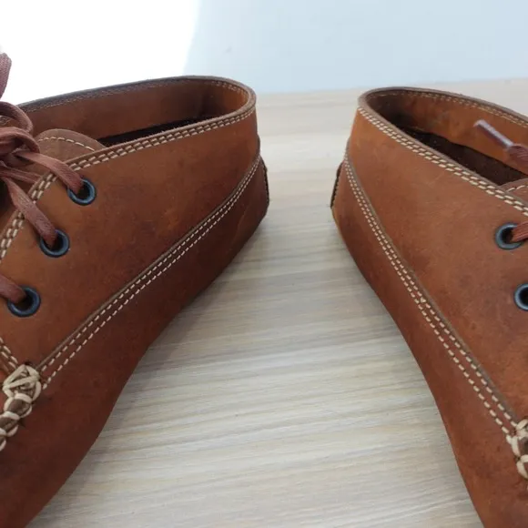 TODS Shoes Men 40 7.5 Italian Chukka Moc Driving Ankle Moccasin Western Boots