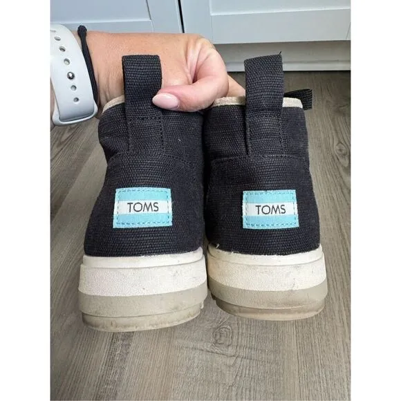 Toms Botas Lug Multi Flocked Leopard Patchwork Boots, Women’s Size 9.5