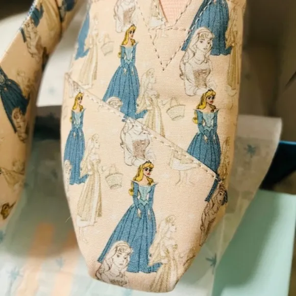 TOMS X Disney Limited Edition Sleeping Beauty Slip On Shoes