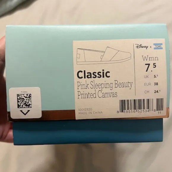 TOMS X Disney Limited Edition Sleeping Beauty Slip On Shoes