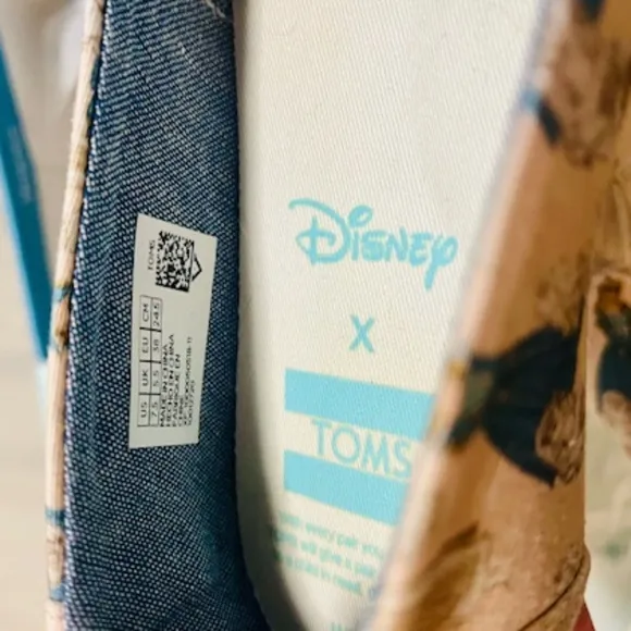 TOMS X Disney Limited Edition Sleeping Beauty Slip On Shoes