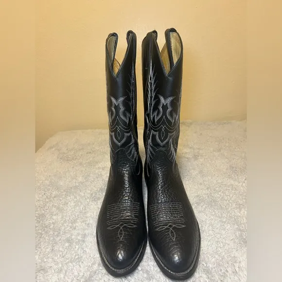 Tony Lama Black Cowboys Boots Men’s, Size 10D