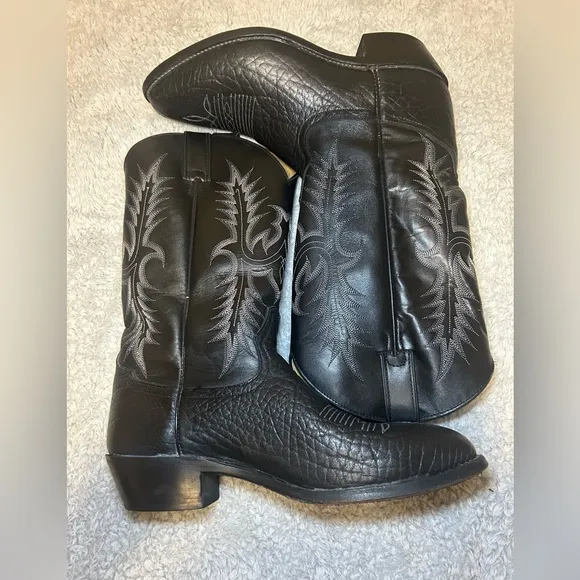 Tony Lama Black Cowboys Boots Men’s, Size 10D