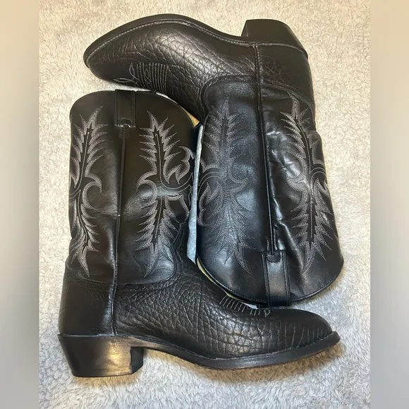 Tony Lama Black Cowboys Boots Men’s, Size 10D