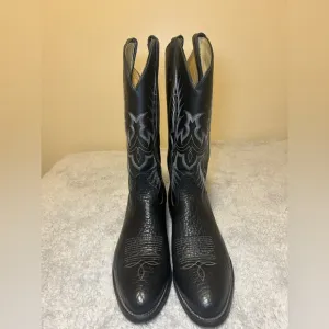 Tony Lama Black Cowboys Boots Men’s, Size 10D