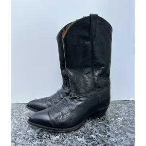 Tony Lama Black Stallion Cowboy Wedyern Biker Boots Men’s Size 11.5