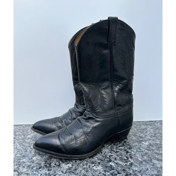 Tony Lama Black Stallion Cowboy Wedyern Biker Boots Men’s Size 11.5