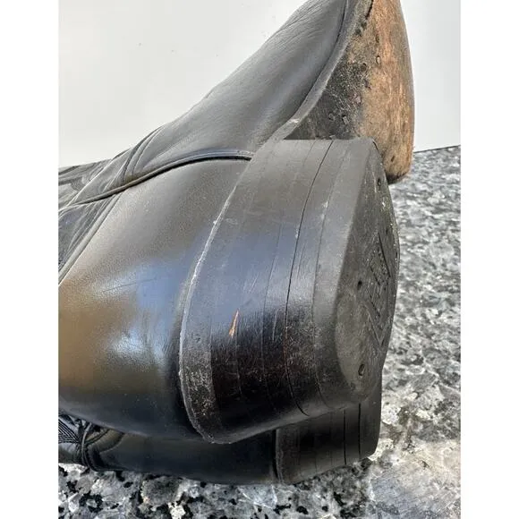 Tony Lama Black Stallion Cowboy Wedyern Biker Boots Men’s Size 11.5