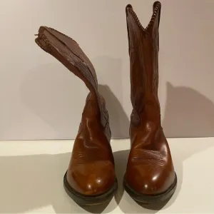 Tony Lama Boots Men’s 10.5 Brown VM2839 Cowboy Western Leather Made in Mexico