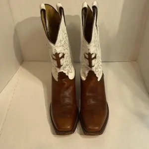 Tony Lama cross leather boots 10B
