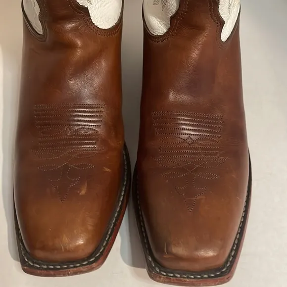 Tony Lama cross leather boots 10B