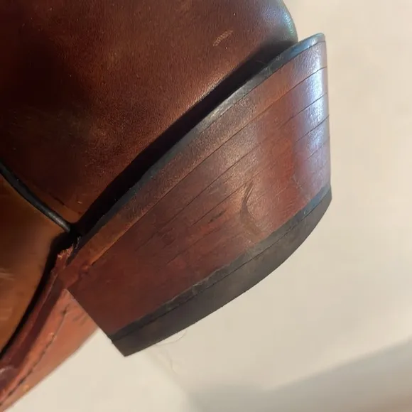 Tony Lama cross leather boots 10B