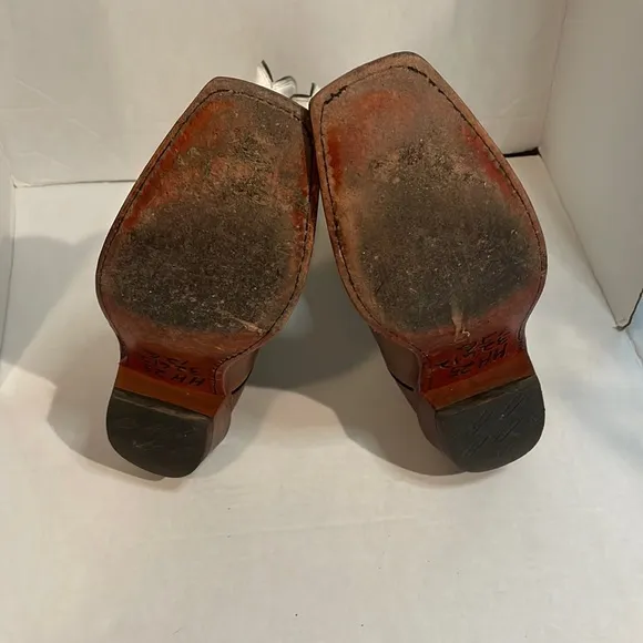 Tony Lama cross leather boots 10B