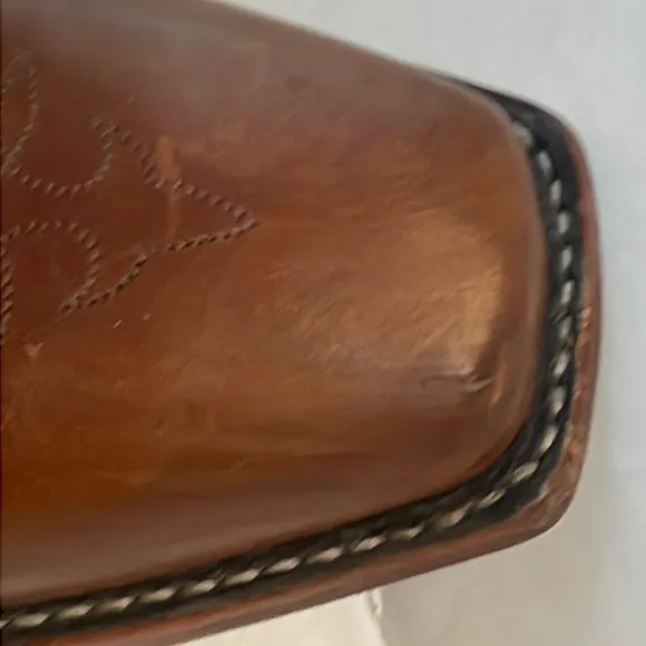 Tony Lama cross leather boots 10B