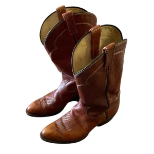 Tony Lama men’s Brown vintage cowboy boots