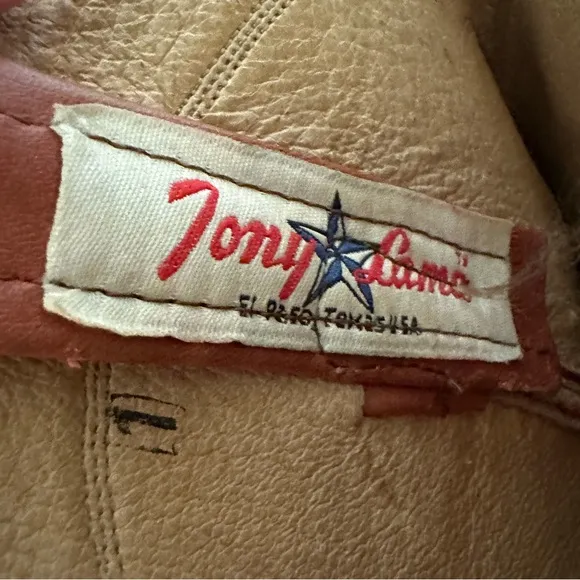 Tony Lama Men’s Cowboy Boots Size 8