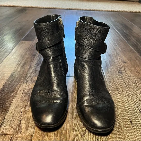 Tory Burch Gemini Link Black Boots Women’s Size 7.5