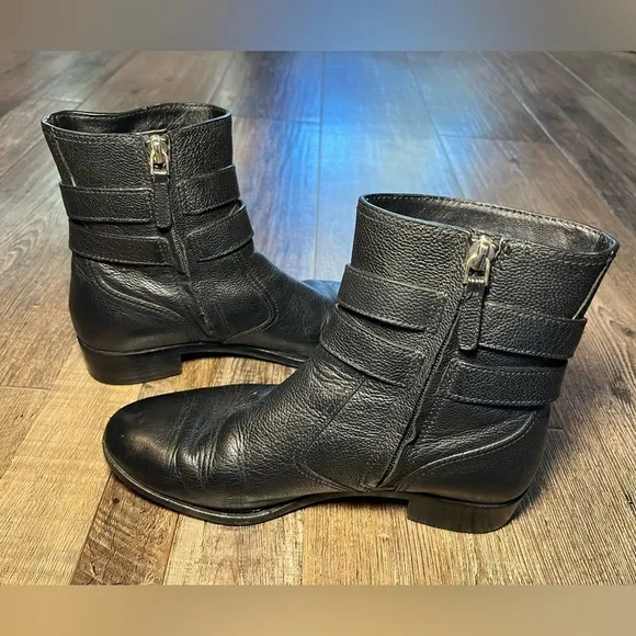Tory Burch Gemini Link Black Boots Women’s Size 7.5