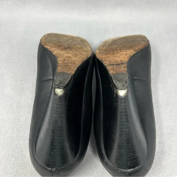 Tory Burch Shoes wedge, Women’s Size 9M Leather Black Close Toe