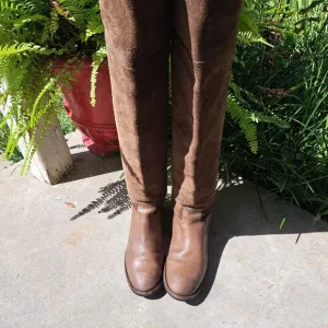 Tory Burch  Simone  over the knee  boots  Leather color brown Women Size 5.5
