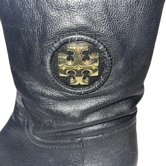 Tory Burch Women Leather Boots Size 7.5