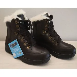 Tundra Women's Sz 36 US 5.5 Brown Lucania Faux Fur Lined Leather Snow Boots