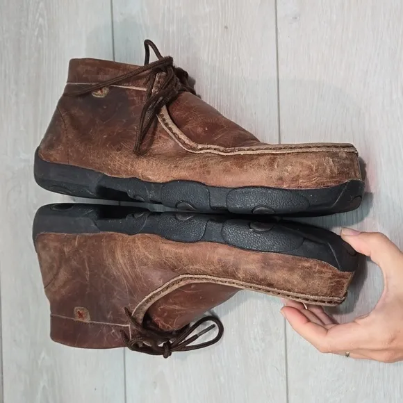 Twisted X Mens High Top Steel Toe boots leather shoes sz 12M