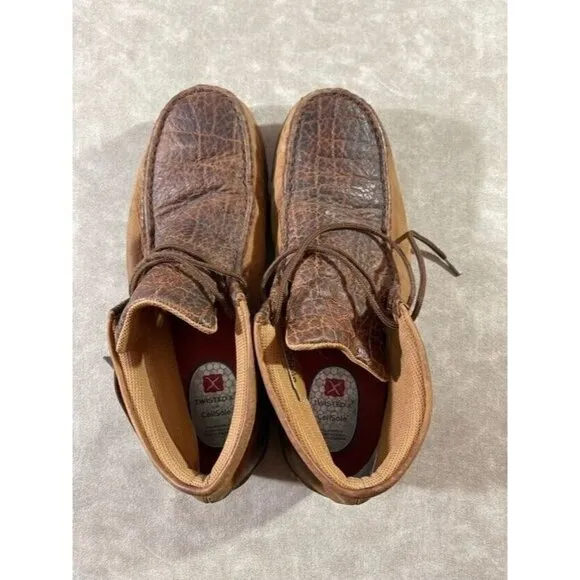 Twisted X with Cellsole Mens MDMNT01 Tall Driving Steel Toe Shoes Leather 11.5M