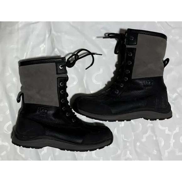 UGG Adirondack III Black Winter Boots Women's Size 9 S/N 1095141