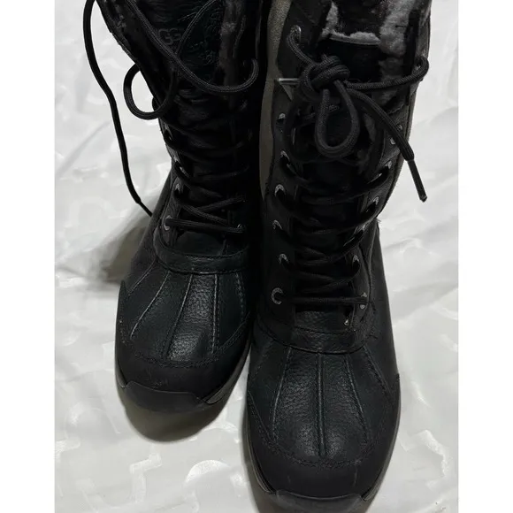 UGG Adirondack III Black Winter Boots Women's Size 9 S/N 1095141