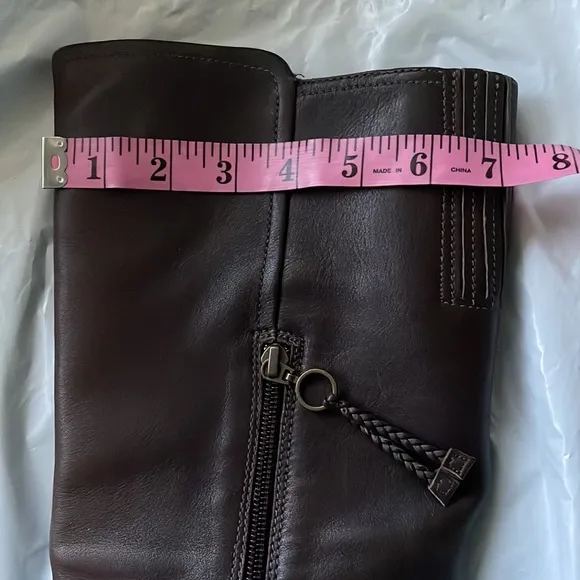 Ugg Amberlee Equestrian Leather Tall Riding Boots Buckles Brown Women Size 8 New