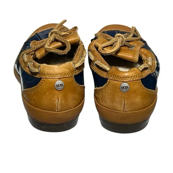UGG Australia Ashdale Slip On Waterproof Duck Shoes Women’s Size 8 Blue Loafers