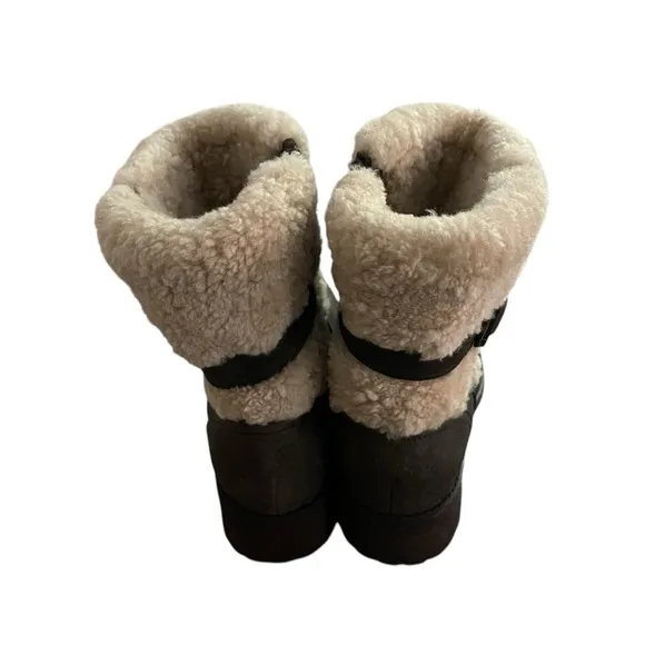 UGG Blayer Shearling-Lined Boots Women Size 7