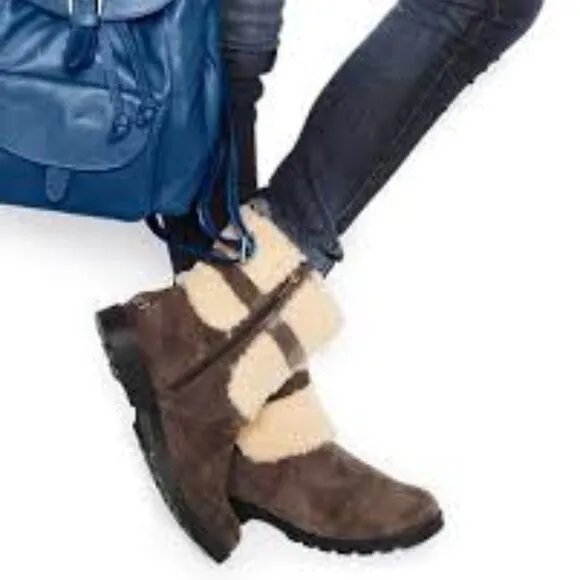 UGG Blayer Shearling-Lined Boots Women Size 7