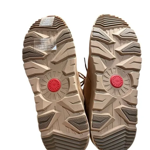 Ugg Burleigh Chukka Boots Mens Size 14 Tan Suede Ugg Plush NWOT