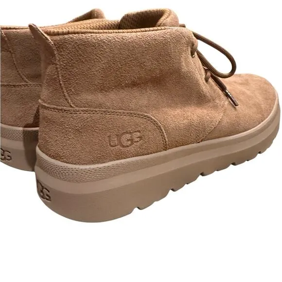 Ugg Burleigh Chukka Boots Mens Size 14 Tan Suede Ugg Plush NWOT