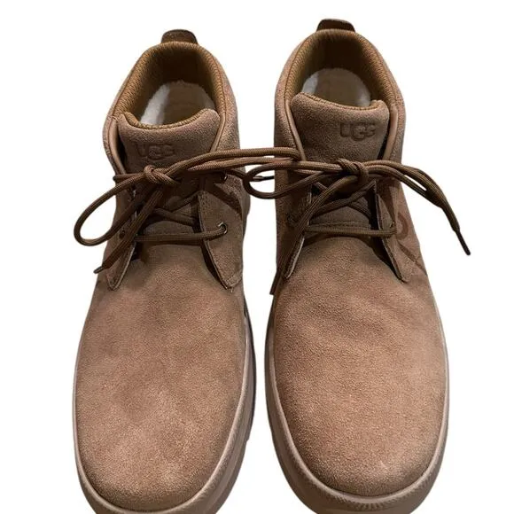Ugg Burleigh Chukka Boots Mens Size 14 Tan Suede Ugg Plush NWOT