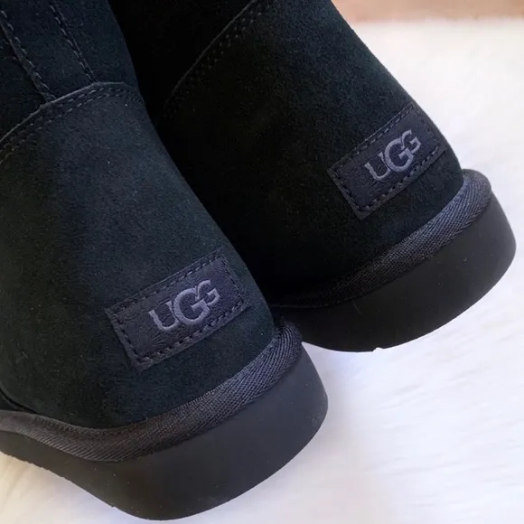 UGG Celvin Black Suede Boots