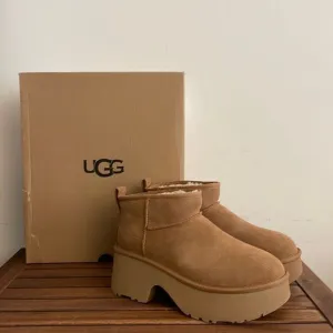 UGG Classic Ultra Mini New Heights Boots Chestnut Women Size 11
