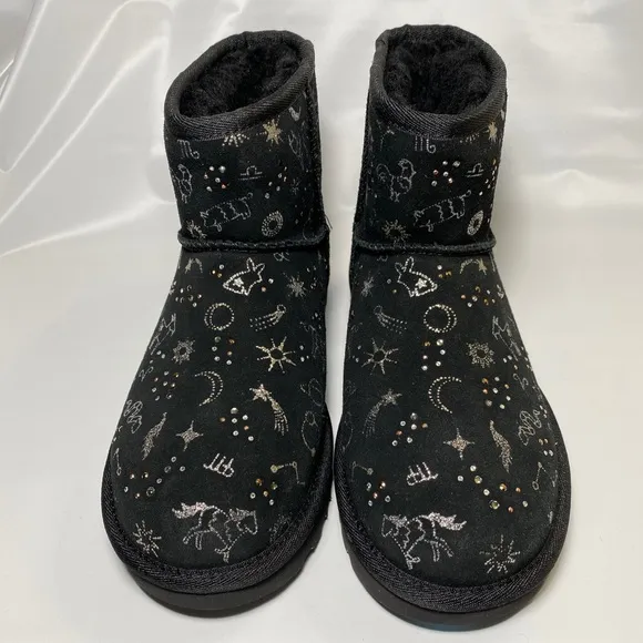 UGG classic zodiac mini starry night suede sheepskin women’s boots model 1112516