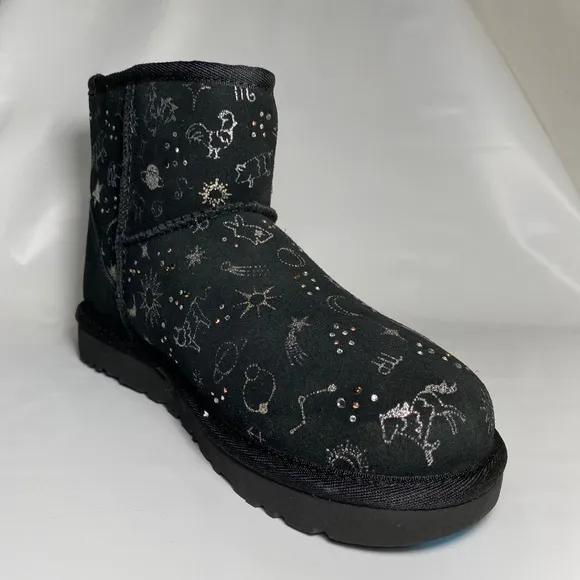 UGG classic zodiac mini starry night suede sheepskin women’s boots model 1112516