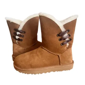 Ugg Constantine Satin Ribbon Boots Women Size 8