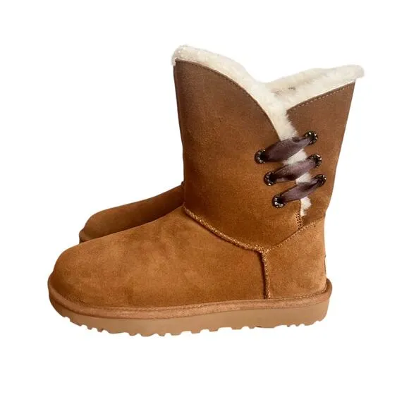 Ugg Constantine Satin Ribbon Boots Women Size 8
